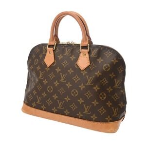 Louis Vuitton Brown Canvas Monogram Handbag Alma